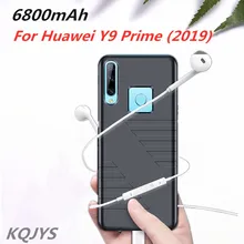 KQJYS 6800 мАч чехол для внешнего аккумулятора для huawei Y9 Prime чехол для зарядного устройства s power Bank чехол для зарядки
