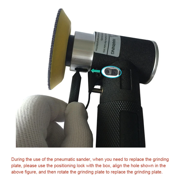 Pneumatic Sanding Tool Straight Core Pneumatic Polishing Machine with 2 Inches 3 Inches Grinding Discs TSH Shop