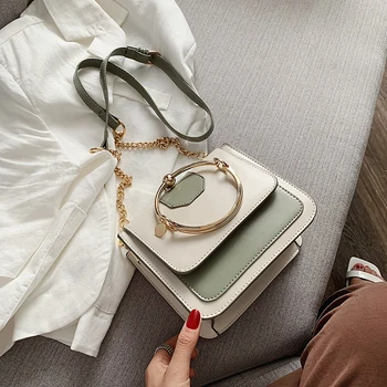

PU Leather Crossbody Bag Shoulder bags Messenger Bag With Metal Handle Lady Travel Totes luxury handbags women bags designer