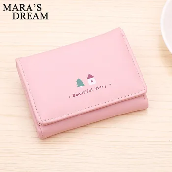 

Mara's Dream 2019 New Women's Wallet Korean Animal Short Student Hidden Buckle Coin Purse 70% Off Multi-Capacity Wallet