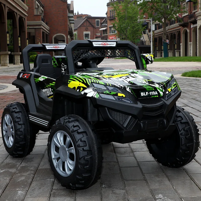 Electric-Car Vehicle Kids Ride Children RC for Led-Lighting Music Graffiti Off-Road on