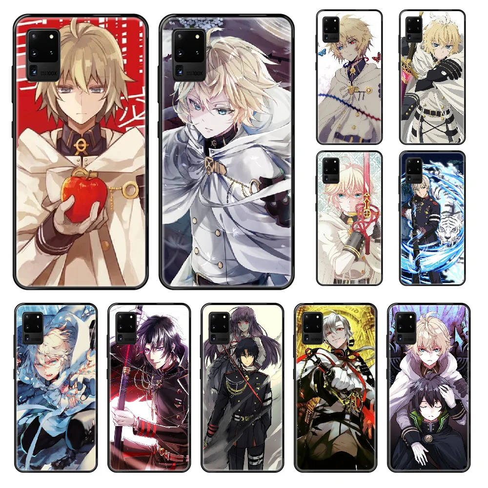 Owari no Seraph Of The End чехол для телефона Samsung Galaxy S 3 4 5 6 7 8 9 10 Plus Lite Edge черный силиконовый