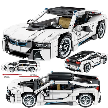 

New 2020 Technic Creator Expert Supercar i8 Car Classic MOC Model Building Blocks kit Bricks Racing Car Kids Toys Children gifts