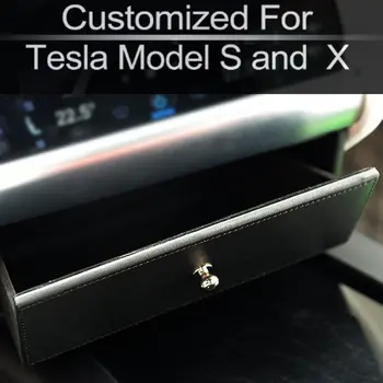 

Car Center Console Drawer Storage Box Glasses Box Customized for Tesla Model S and Mode X Interior Accessories