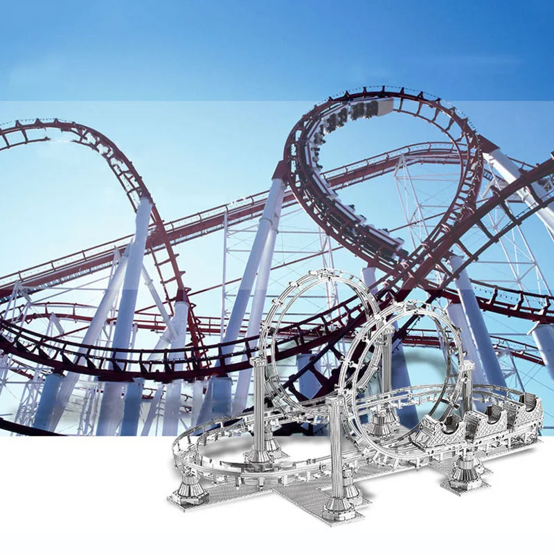 

stereoscopic metal Assembly model Hobby collection Jigsaw puzzle roller coaster toys model show gift Home decoration Decoration
