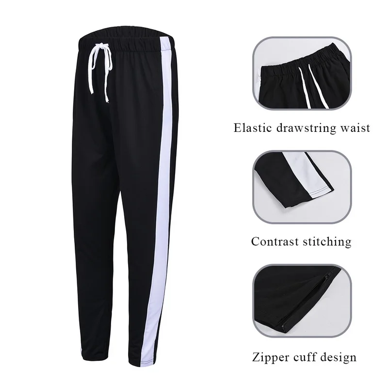 Adisputent спортивные тренировочные брюки-карандаши на завязках, спортивные штаны, полосатые повседневные беговые дышащие спортивные штаны, красивые обтягивающие штаны-шаровары