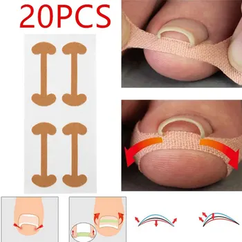 

20pcs Professional Ingrown Toenail Foot Corrector Stickers Toe Nail Care Pedicure Tools Health Care Protects Toe Nail