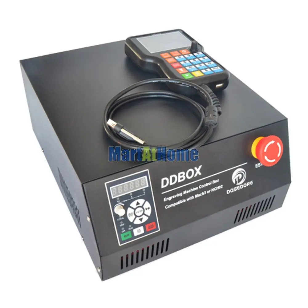 DDBOX 4 оси CNC маршрутизатор блок управления 220 В w/1.5KW VFD& NCH02 офлайн ручка управления Поддержка u-диск для DIY CNC маршрутизатор машина