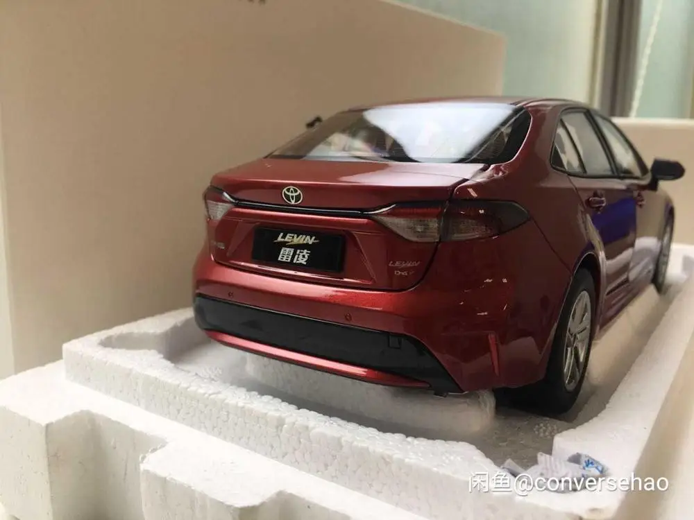 1:18 литая модель для Toyota Corolla Levin 2019 белый седан сплав игрушечный автомобиль