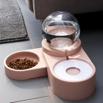 

HotLarge Cat Drinking Bowl Pets Water Dispenser No Electricity Pet Cat Dog Feeder Fountain Bubble Automatic Cats Water Fountain