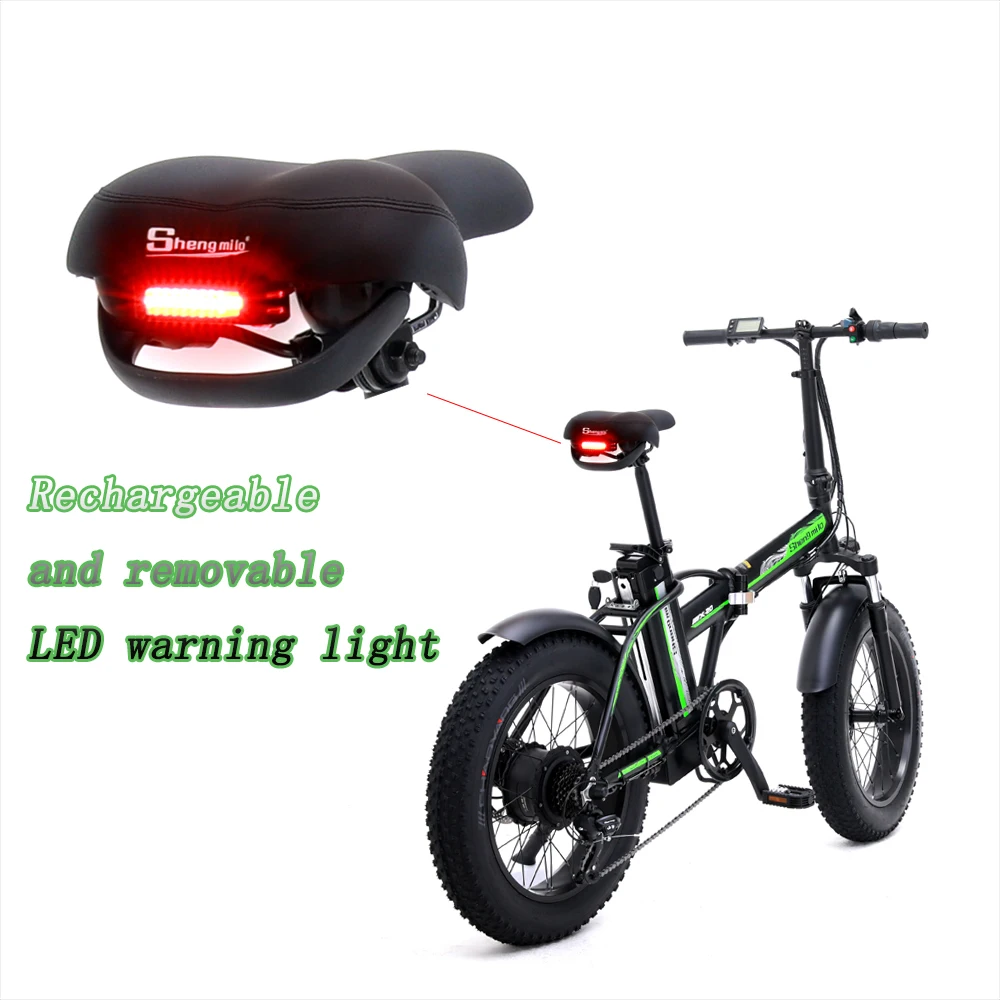Clearance 20-inch folding electric bicycle 48v 15ah magnesium alloy wheel 500w snow bike 7-grade variable speed beach bike new model 1