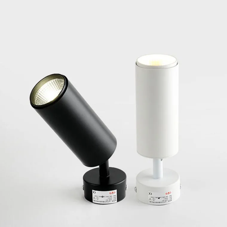 Embutida em Superfície Luz de Led Luz de Teto Luz de Fundo para Parede Dobrável Giratória 360 ° Cob 1 Cheap Luzes de teto