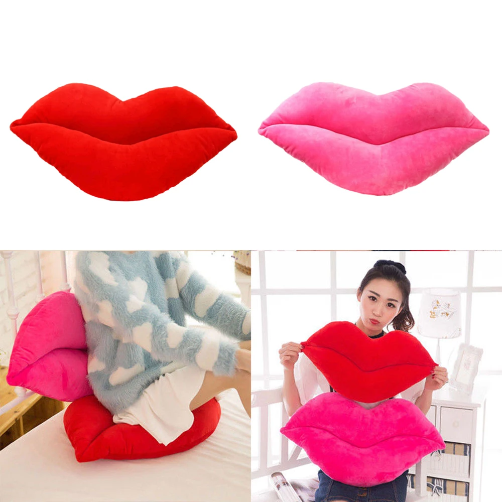 Pink Red Doll Car Comfortable Living Room Office 3 Size Cute Cushion Lip Shape Playroom Sofa Bed Home Decor