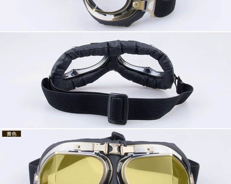 Ретро Harley Goggles мотоцикл внедорожные очки ветрозащитные очки для защиты глаз УФ-защита спортивные очки