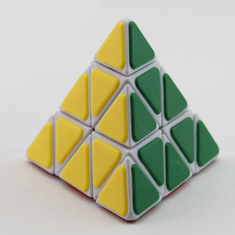 White-BP QiJi Pyraminxeds волшебный куб QJ Пирамида 3x3x3 Cubo Magico Профессиональный Neo скоростной куб головоломка антистрессовые игрушки для детей - Цвет: White-BP