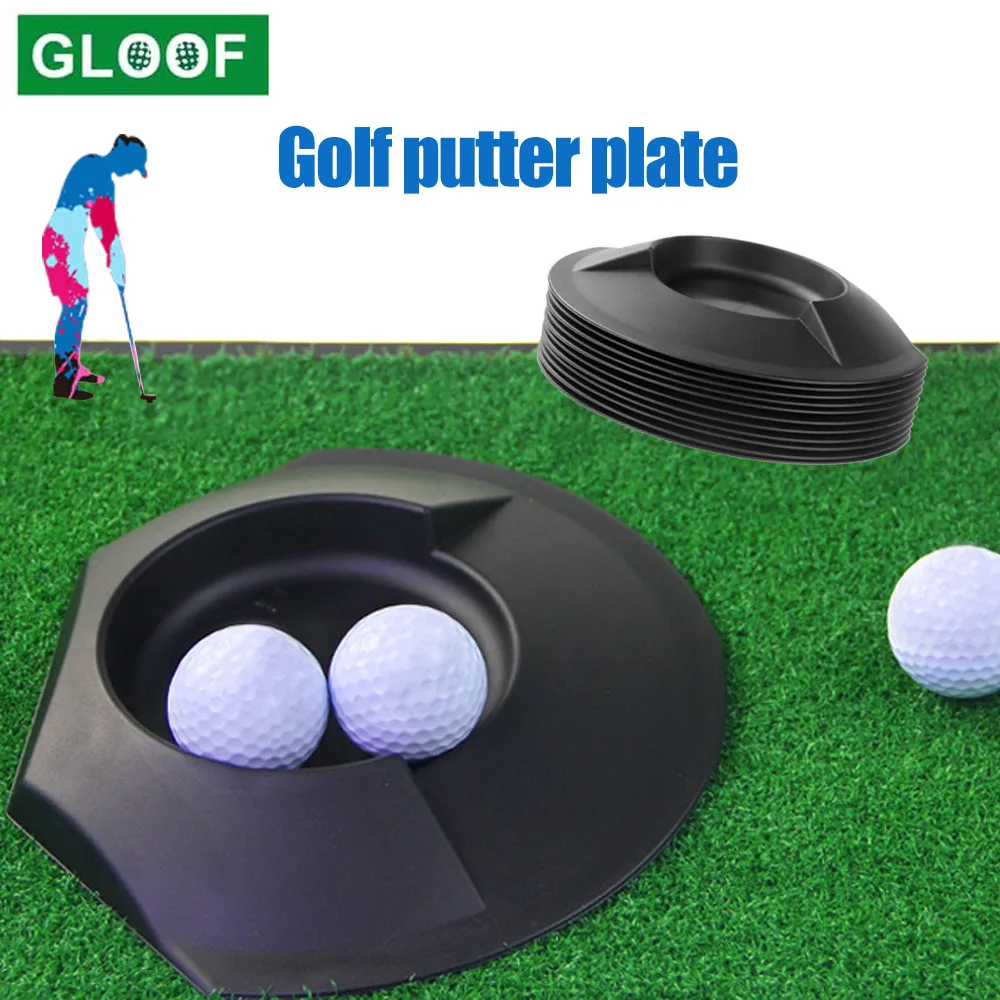 1Pcs Golf Putter Plate Disc Golf Plastic Practice Disc Cups Golf Indoor Putter Training Accessories Strength Aid Plastic Disc