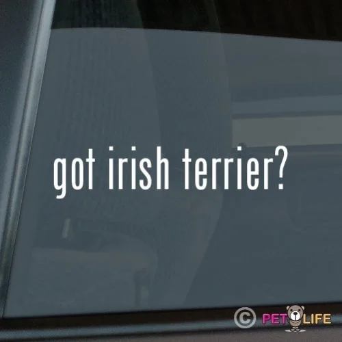 Got Irish наклейка терьера штамповочный станок из винила-#2 Красная оконная наклейка