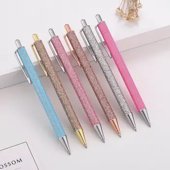 

Luxury Bling Metal Ballpoint Pen 1.0mm Glitter Oil Flow Pens Office Supplies School Stationery Office Writing Supplies