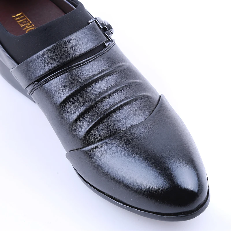 6 Styles Mens Dress Shoes High Quality Business Shoes For Men Shoes Pointed Toe Slip-on Men Wedding Shoes Flats Plus Size 38-46