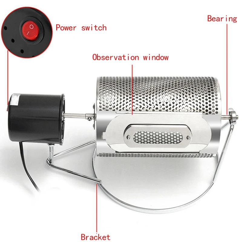 Бытовые электрические Кофе ростеры мощность нержавеющая сталь машина ...