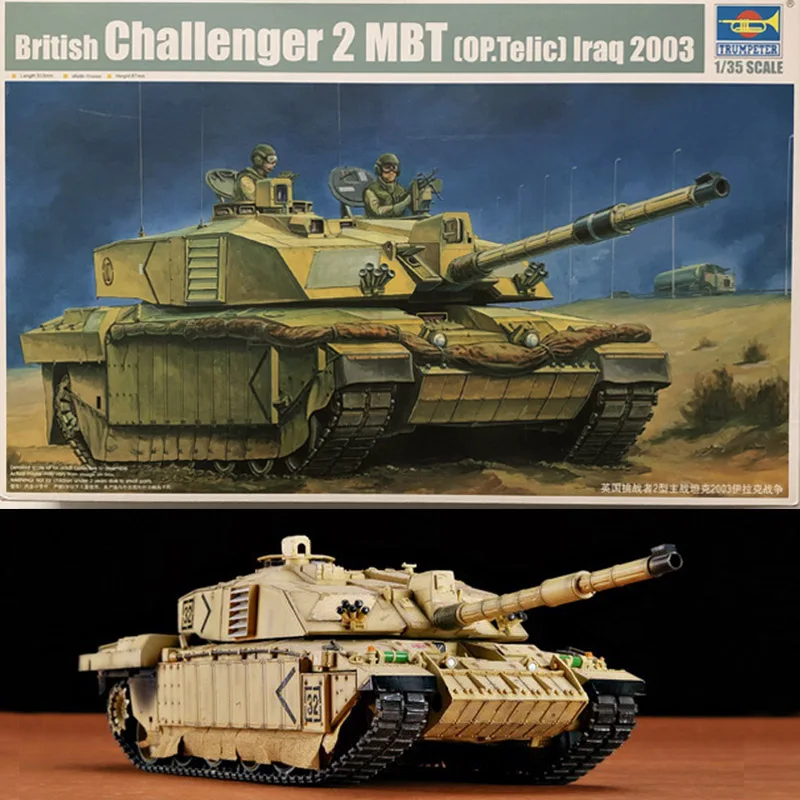 

1:35 Scale UK Challenger Type 2 Main Battle Tank 2003 Iraq Hardcover Edition DIY Plastic Assembling Model Toy