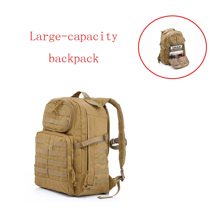 

2019 new outdoor 55L waterproof backpack mountaineering sports bag camping large capacity backpack practical large backpack