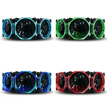 

Desktop PC Computer Power Cooling LED Lights Ultra Quiet Case Cooler Cube Fan UK