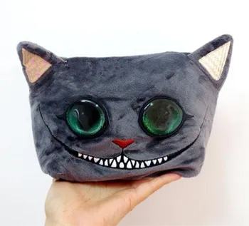 

New Fashion Alice in Wonderland Cheshire Cat Girls Kids Plush Cosmetic Bags Cases For Children