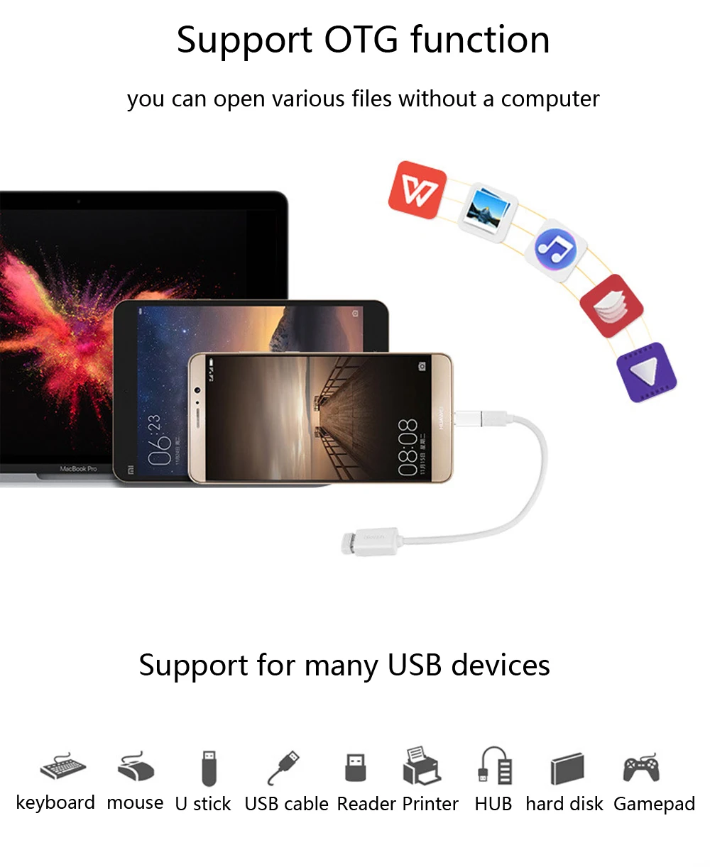5 шт./лот адаптер для мобильного телефона OTG mi cro USB-type c разъем Android-type c для xiaomi зарядный кабель mi x alpha