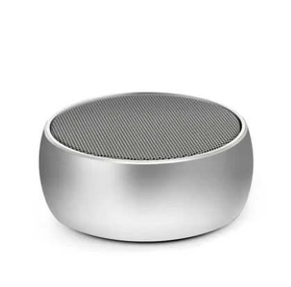 Металлический Мини Портативный мини супер бас Hi-Fi стерео беспроводной Bluetooth Динамик бумбокс - Цвет: Silver