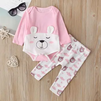 

Cartoon Print Autumn Baby Soft Outfits Tidy Simple and Generous in Appearance One-Piece Jumpsuit Romper Pants Suit