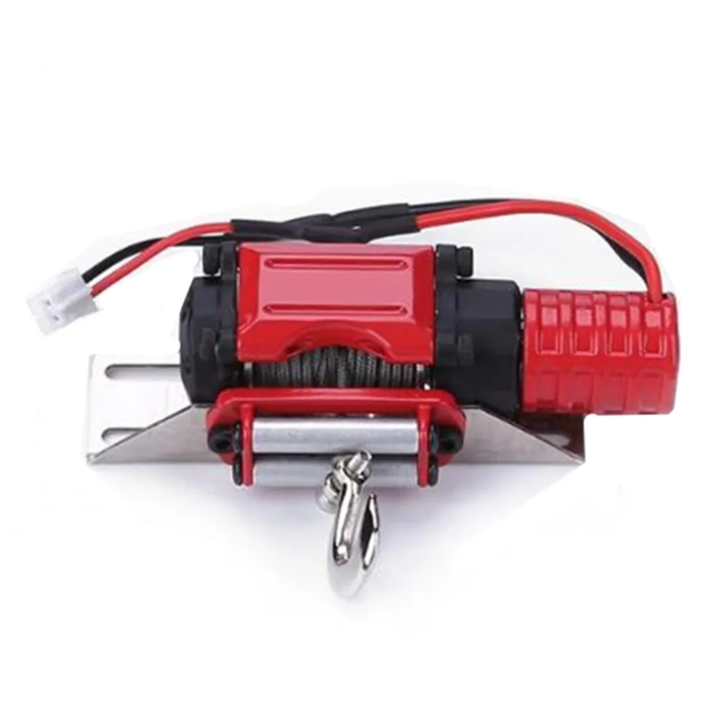 Electric 1/10 Scale Winch CNC Machined for RC Rock Crawler Axial SCX10 D90 D110, Traxxas -4,  TF2 Upgrade Parts