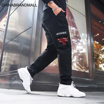 

Big size Men's Wear super Fat Man Loose Tooling Trend Sports Pants Fat Plus Fat Plus Leisure Straight Cylinder Trousers