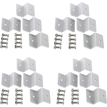 

4 Sets Solar Panel Z Brackets Mount Mounting Set RV Boat Off Grid Roof (16 Units)
