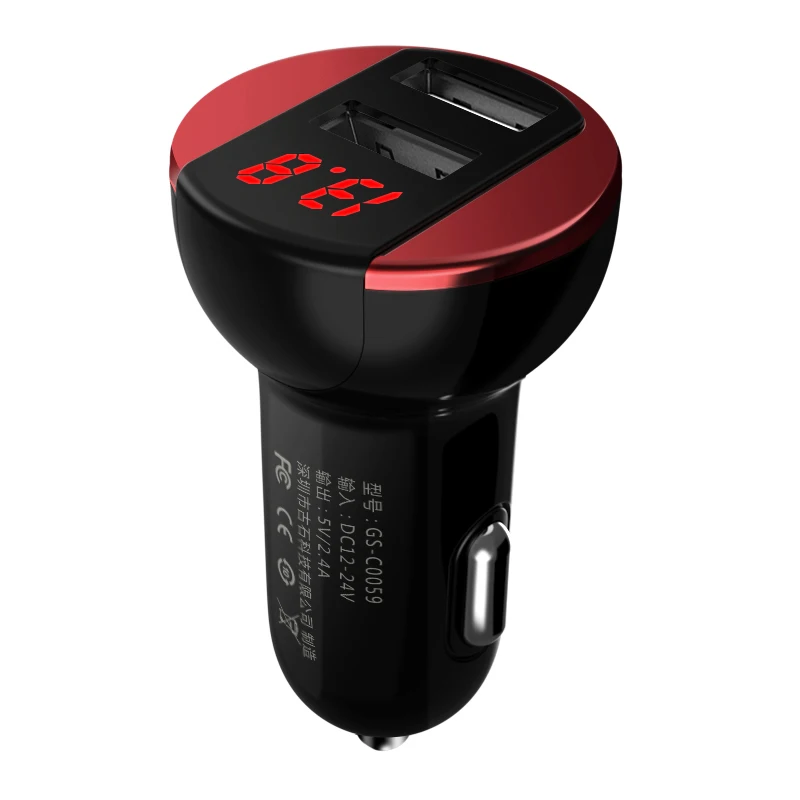 Универсальное автомобильное зарядное устройство 5 В/3 1 а с двумя выходами USB для
