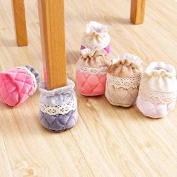 Chaussettes de pied de chaise élastiques 4 pièces, protection de sol de Table Durable, couvre pieds de meubles antidérapants, coussinets de meubles 
