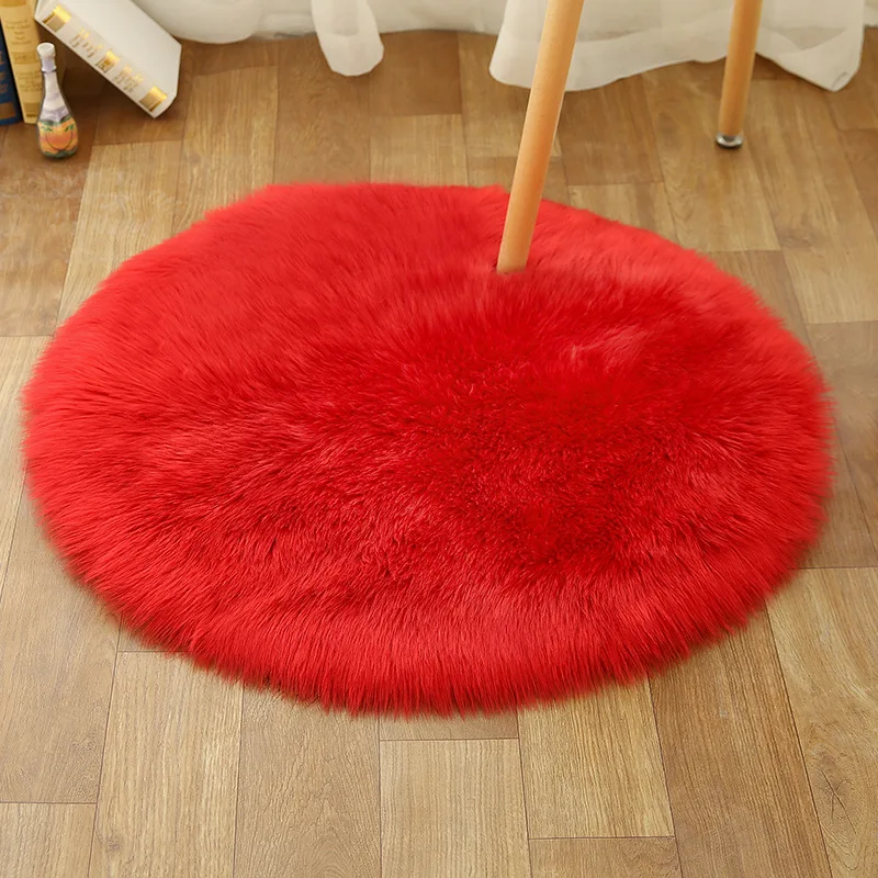 

New Style Imitation Australian Wool Plush Bedroom Living Room Deer Velvet Washable Plush Carpet Floor Mat Deer Velvet MAT Plush
