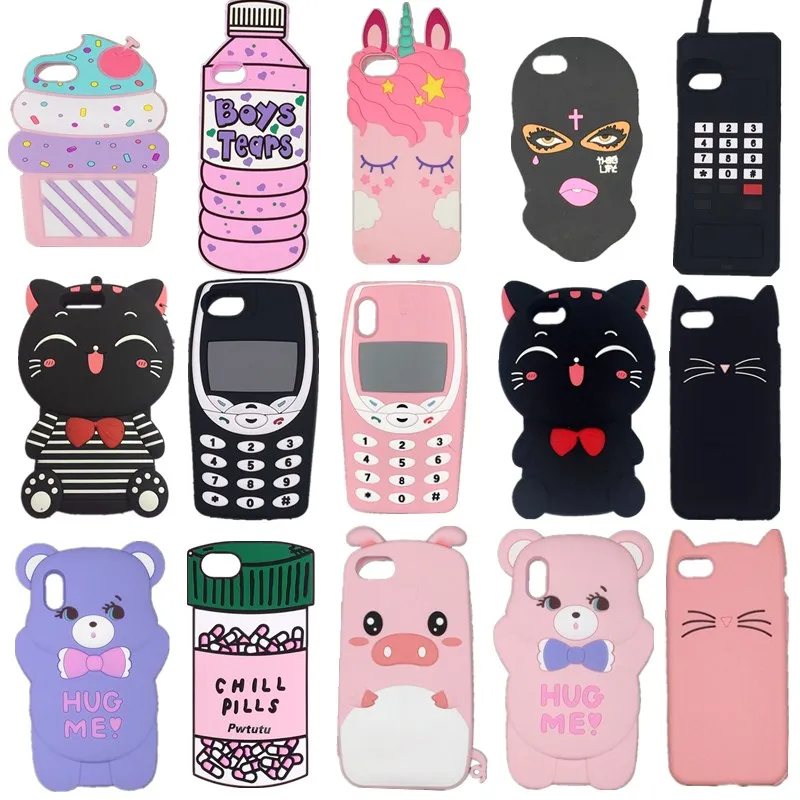 Phone-Cover-Case Ice-Cream 3d Cartoon Soft-Silicone Fashionable iPhone 4 8-Plus for 4s