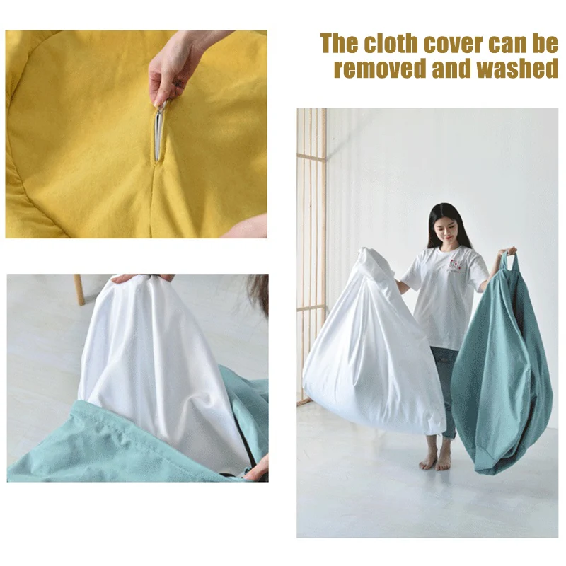 outdoor umbrella Unfilled Lounge Sofa Cover Indoor Cozy Unstuffed Bean Bag Lazy Sofa Chair Cover Seat Room Decor Pouf Couch Tatami Ottoman Covers picnic table