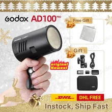 Godox AD100Pro TTL Pocket Flash light Kit for Canon Nikon DSLR photography studio Accessories youtube live PK Godox AD200pro