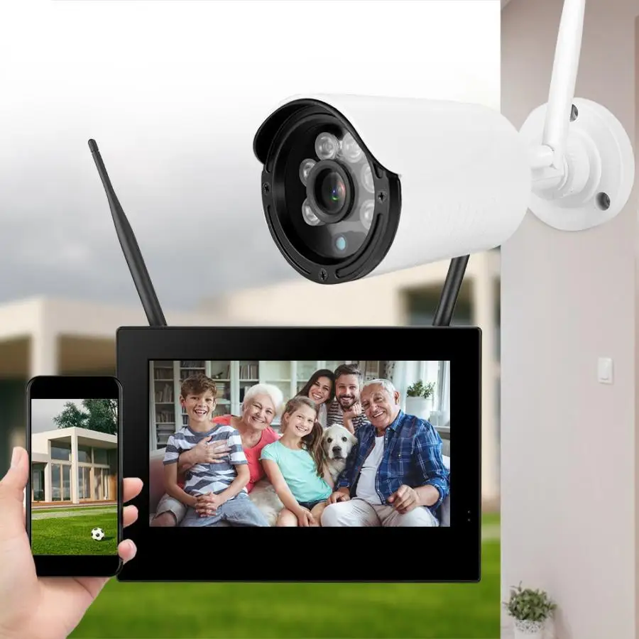 10В 1.3MP HD Беспроводная Wi Fi радионяня 1 камера Умный видеорегистратор домашняя