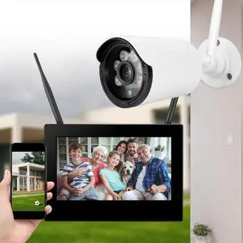 

10in 1.3MP HD Wireless WIFI Baby Monitor 1 Camera Smart DVR Home Security System camaras de vigilancia con wifi DC 12V 1A