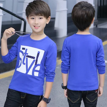 

New Summer boys clothing teenager Children T-shirt Long Sleeve Cotton Kids Baby Boys Clothes for 3 4 5 6 8 9 10 Years Old tshirt