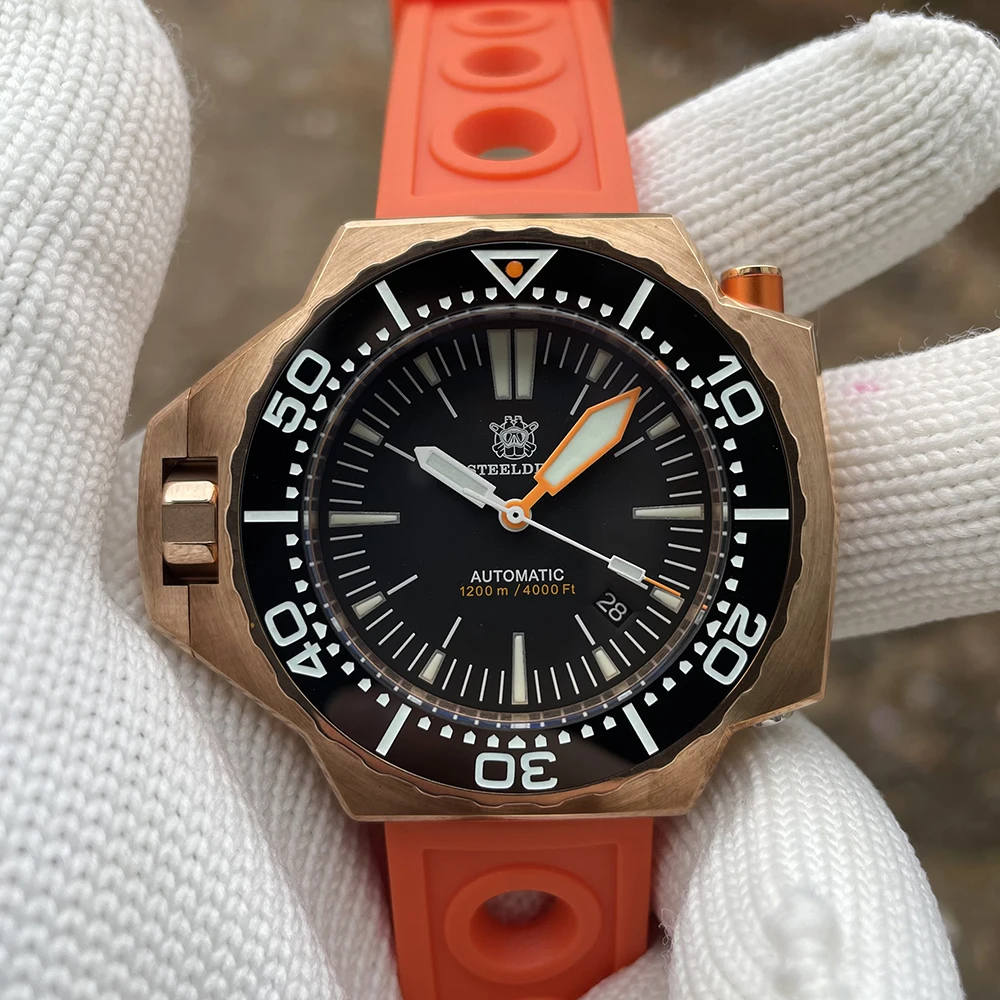 2021 New Arrival Factory Price Steeldive SD1969S 1200M Water Resistant NH35 Automatic Bi-Direction Bezel Dive Watch