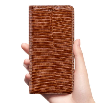 

Lizard Grain Genuine Leather Flip Case For Huawei Honor 5X 5C 6A 6C 6X 7A 7C 7X 8A 8C 8S 8X 9X Pro Max Note 10 Phone Cover Cases