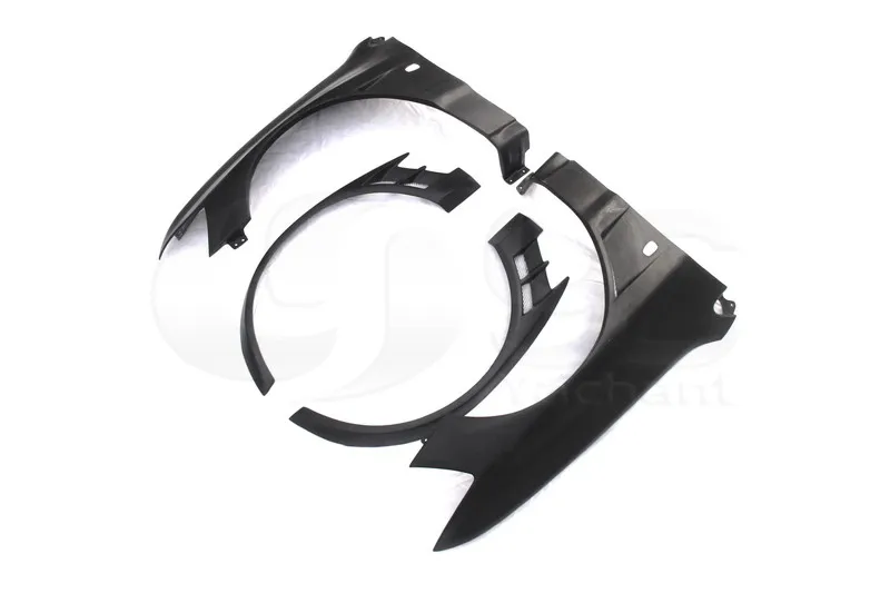 2001-2007 Mitsubishi Lancer Evolution 7-9  Voltex Cyber Version Style +20mm Front Fender with Flare FRP (4)