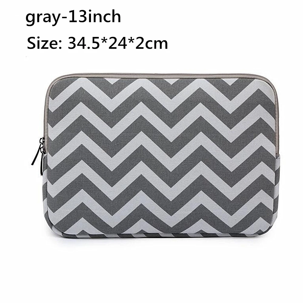 gray-13inch Волнистый блокнот с рисунком лайнер сумка 12 13 14 15 дюймов ноутбук рукав для MacBook Air Pro Apple - Цвет: gray-13inch