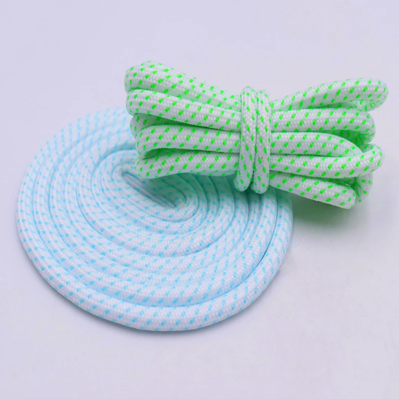 (100 Pairs/lot)Weiou Factory Wholesale Shoe Laces Dot Round Colorful Laces For boots Custom Design Shoelaces Men Kids Shoestring