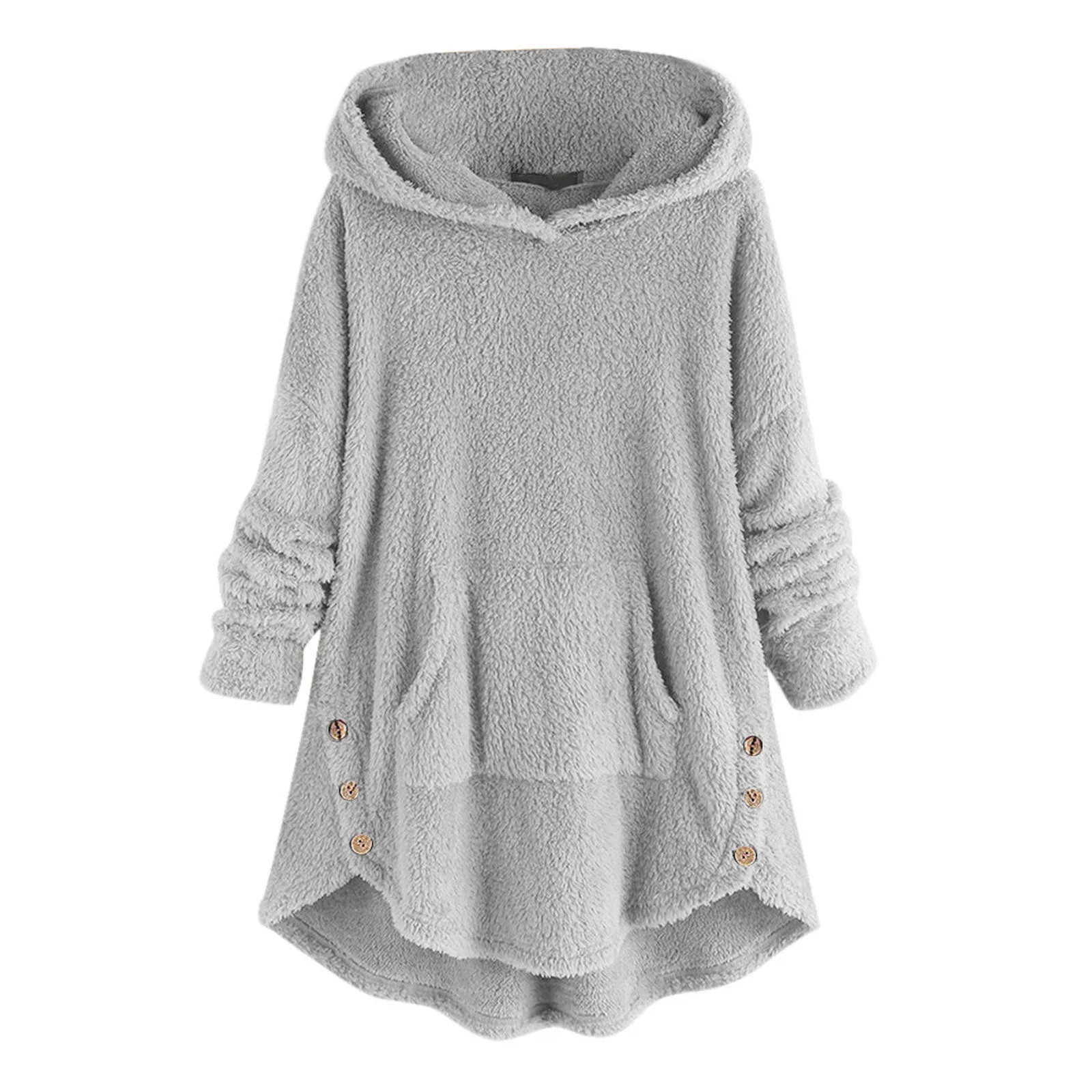 Women Cashmere Hooded Sweaters Long 