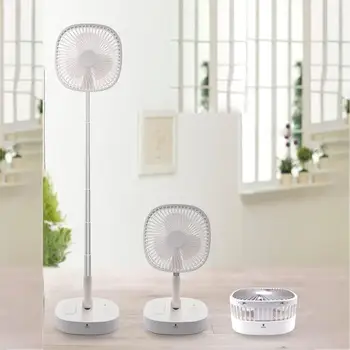 

3 in 1 4 Speed Electric Fan Folding Telescopic Floor Fan Desktop Fan Desktop Air Conditioner Cooler for Office Household Travel